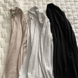 3 small cardigans